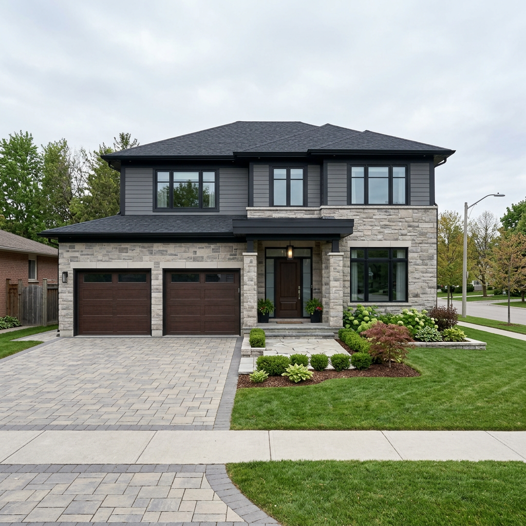 Modern Canadian suburban home